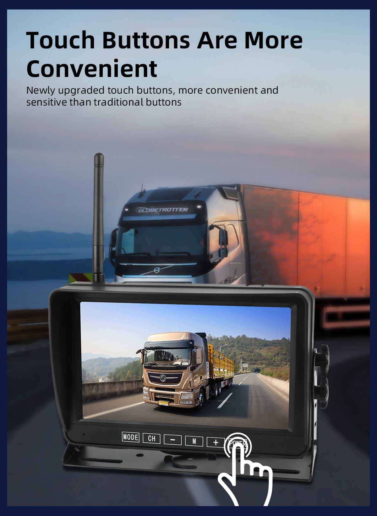 brezžični nadzorni sistem za parkiranje - za tovornjake, dostavna vozila, avtomobile