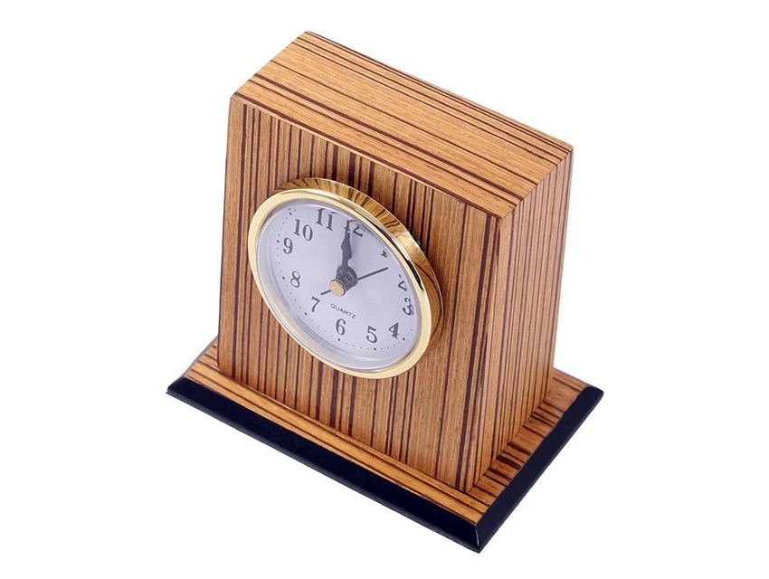 set pisarniških ur leseno darilo za šefa