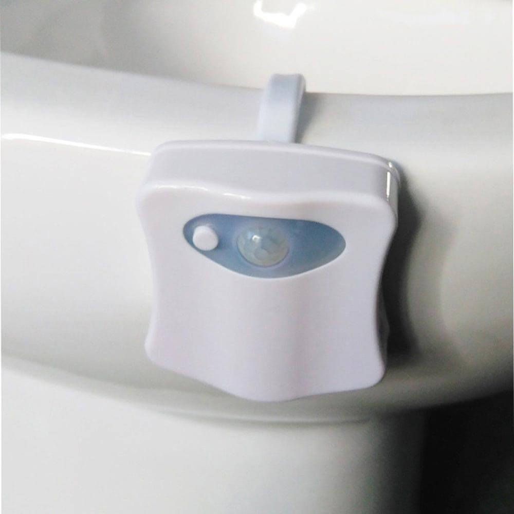 WC lučka s senzorjem gibanja - barvna LED