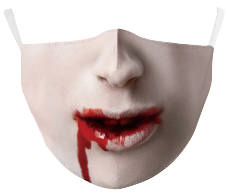strašljiva vampirska maska ​​za obraz