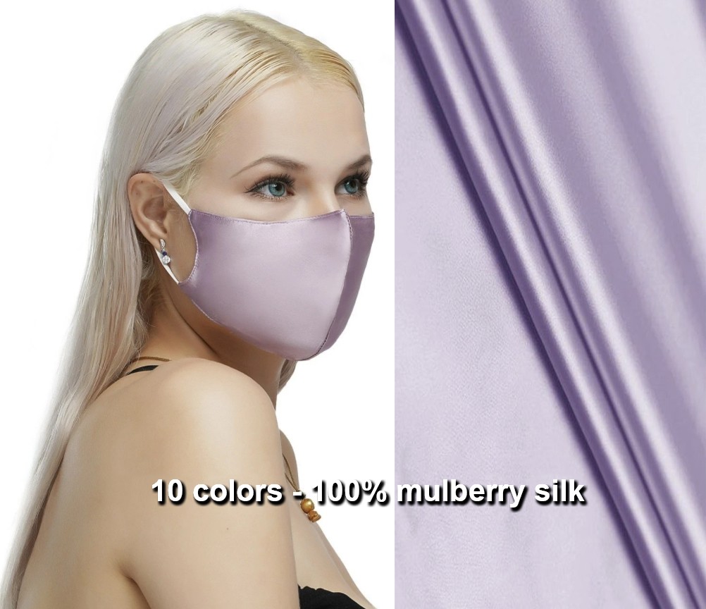 luksuzna zaščitna svilena maska
