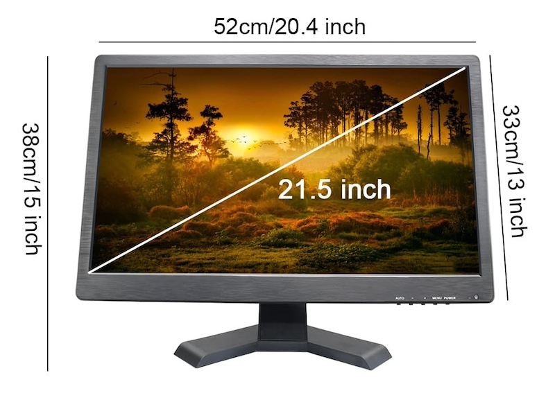 LCD LED monitor vesa 21 inch za kamere z bnc