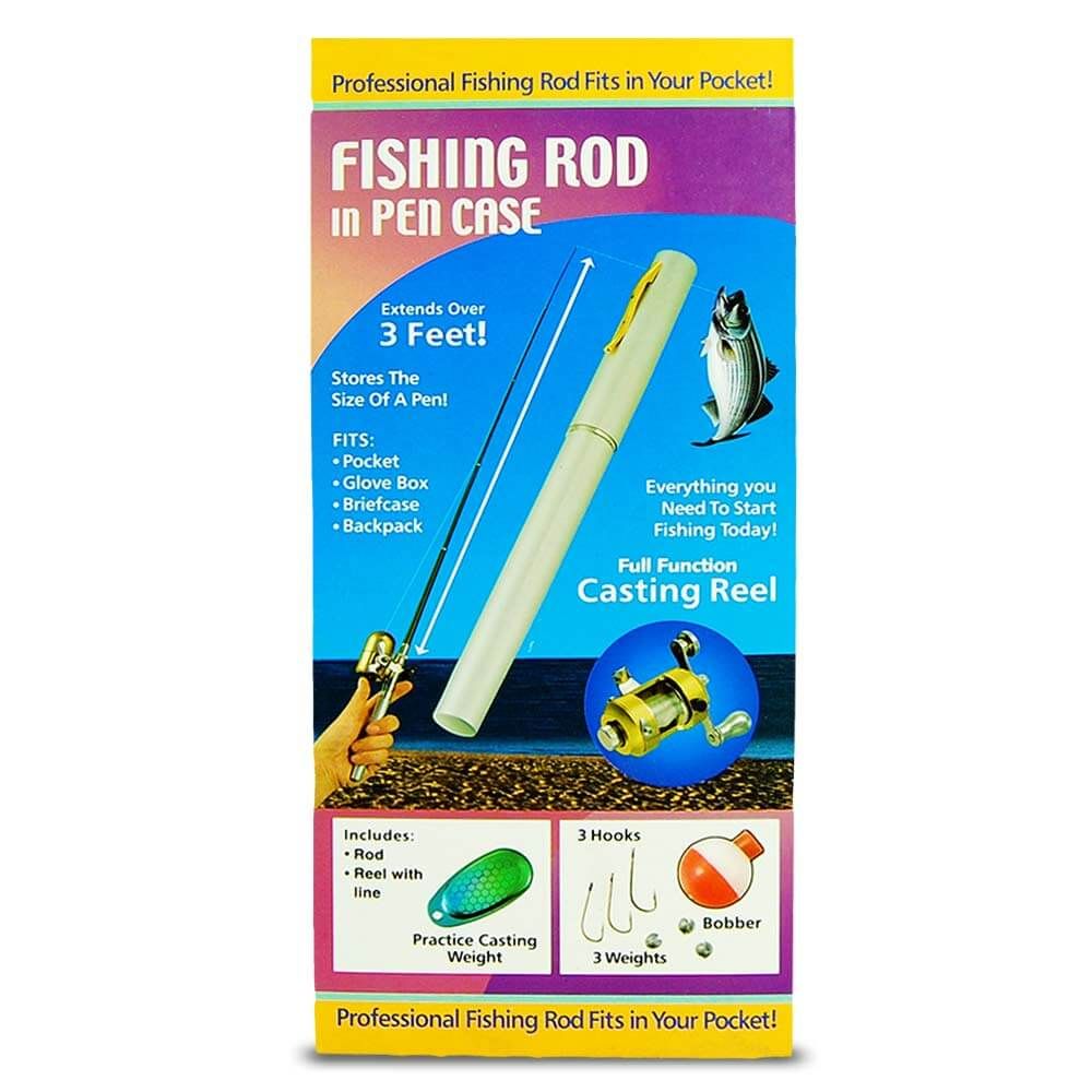 Mini pen ribiška palica za ribolov z rolo v peresu - teleskopska do 1 metra