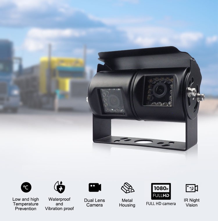 Visokokakovostna dvojna kamera za transport, tovor ali delovne stroje