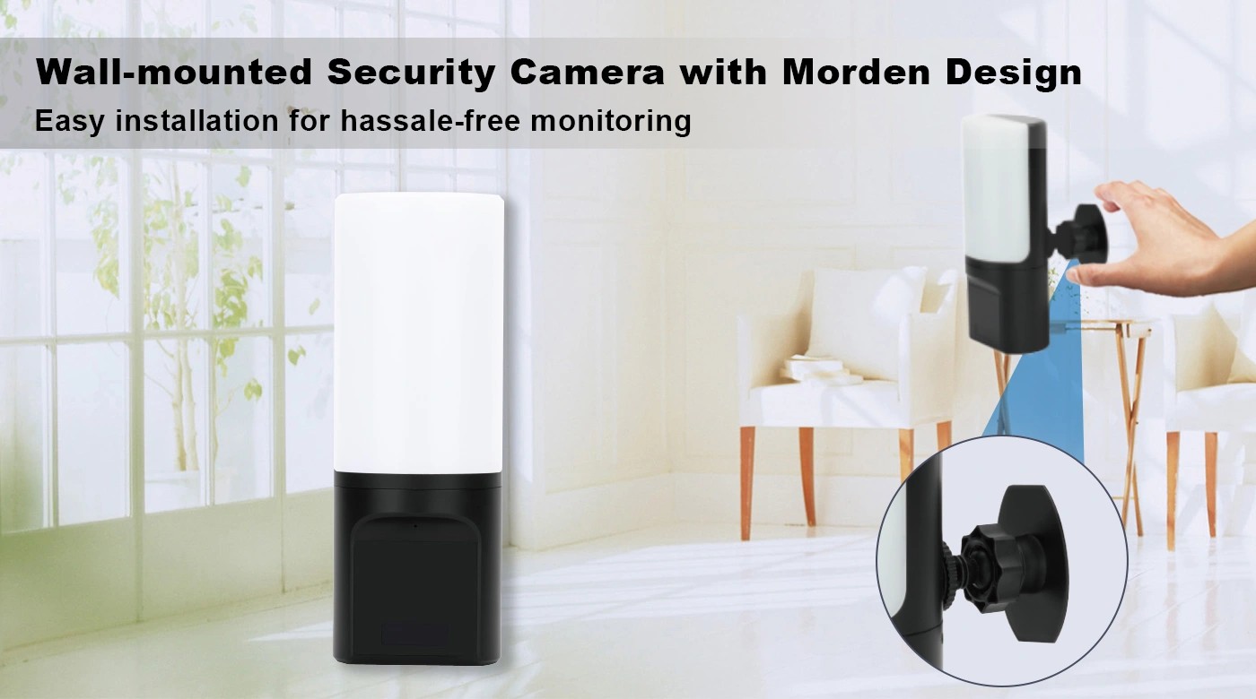Svetilka vohunska skrita varnostna kamera za vašo hišo, stanovanje, pisarno