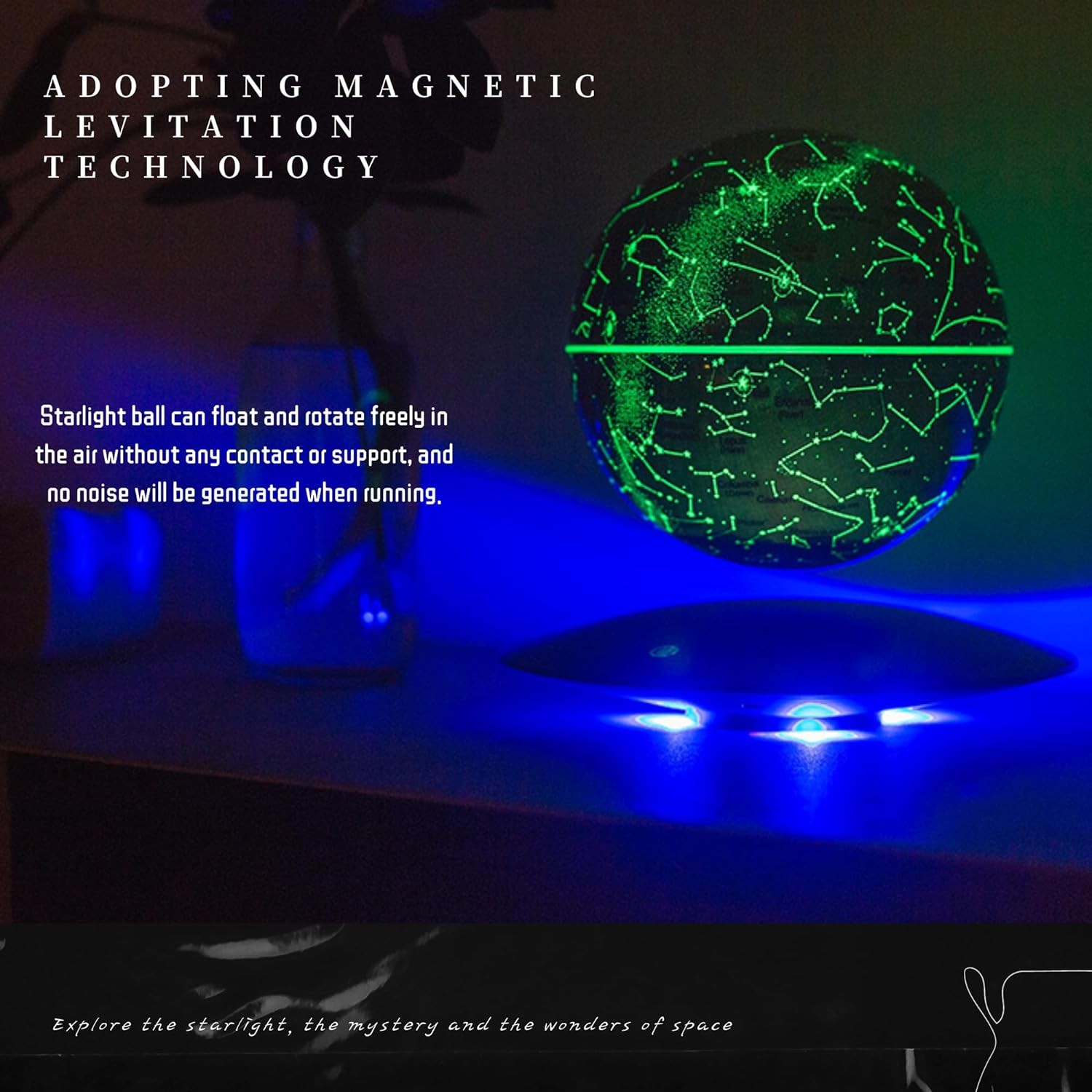 tehnologija levitacije - lebdeča okrogla namizna svetilka