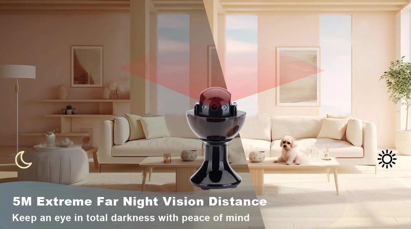 vohunska kamera z vrtljivim IR nočnim vidom do 5 metrov nevidna