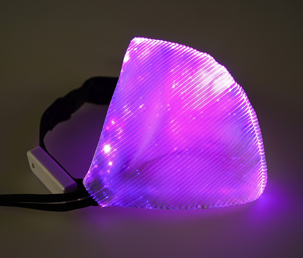 LED maska ​​vijolična