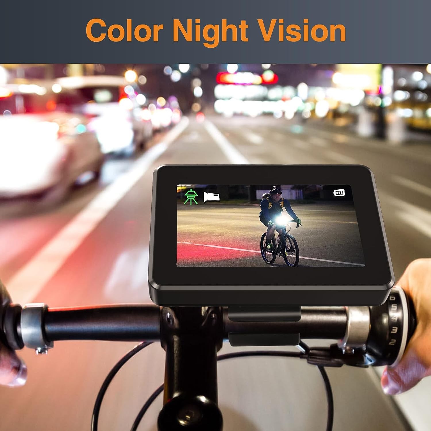 komplet kolesarskega monitorja s kamero z nočnim vidom