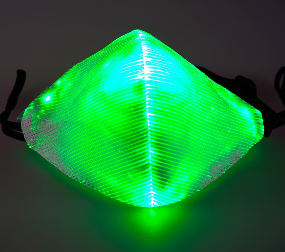 LED zelena maska
