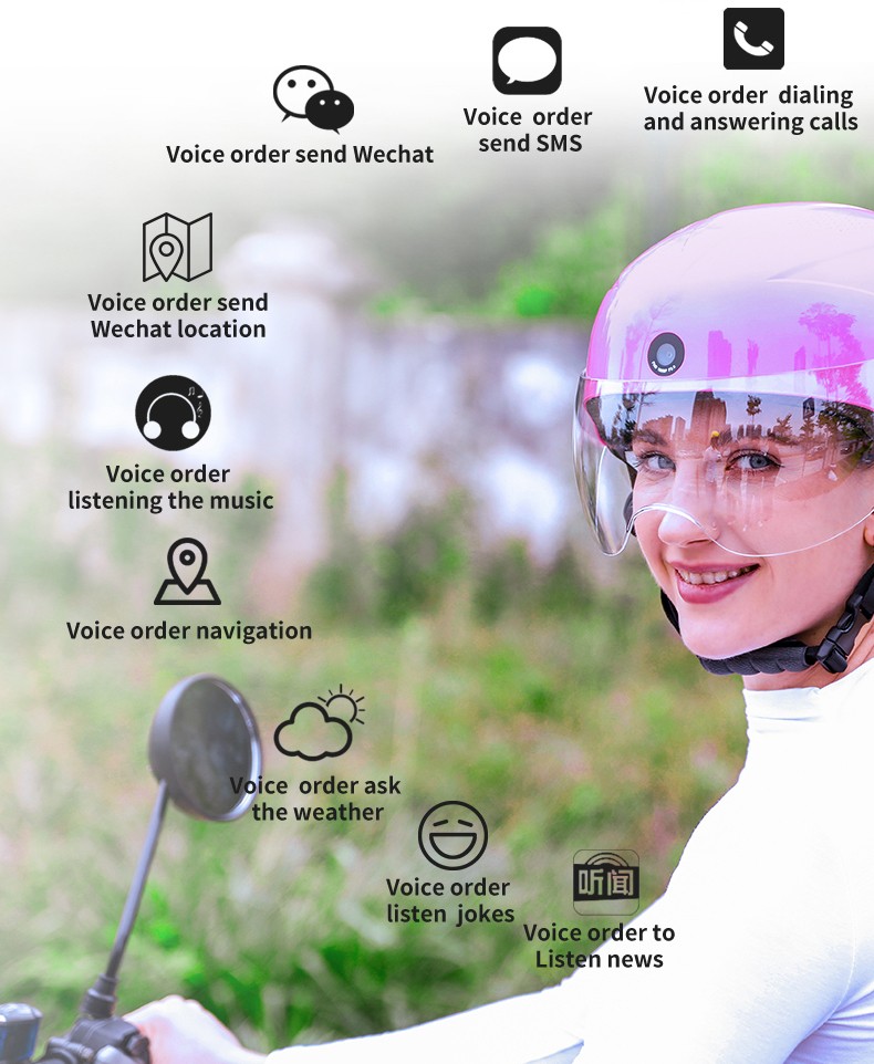 pametna kolesarska čelada AI glasovni pomočnik