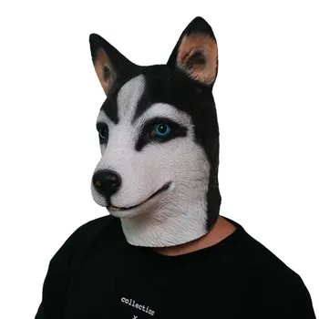 Husky dog ​​​​- pustne maske obraz glave