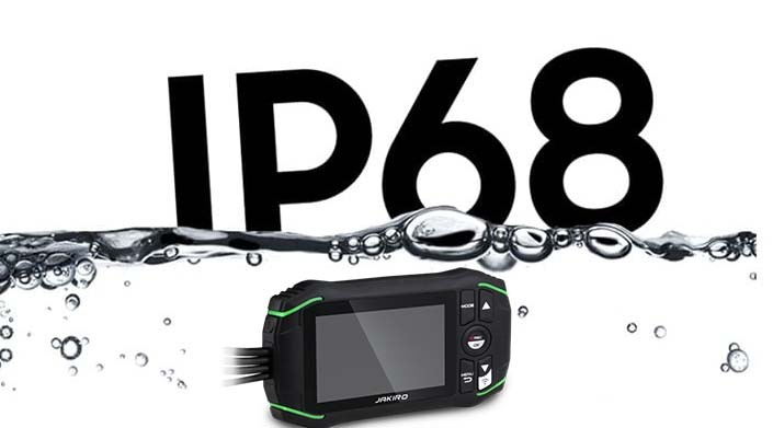 Zaščita IP68 - nepremočljiva + nepremočljiva kamera na motociklu