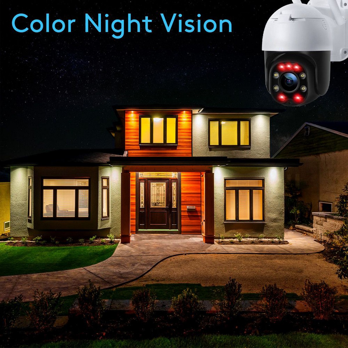 ip varnostna kamera za nočno opazovanje - barva infrardečih diod