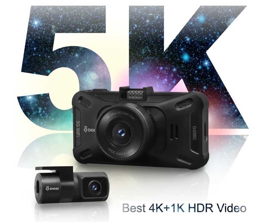 najboljša avtomobilska kamera 4k 5k dvojni DOD GS980D