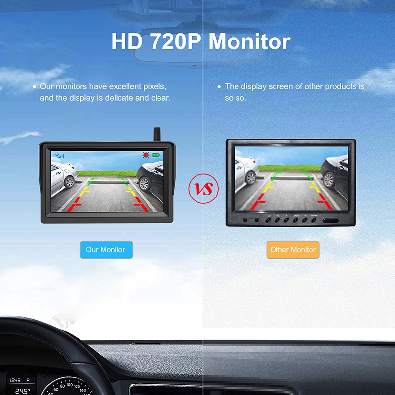AHD HD avtomobilski monitor 720P