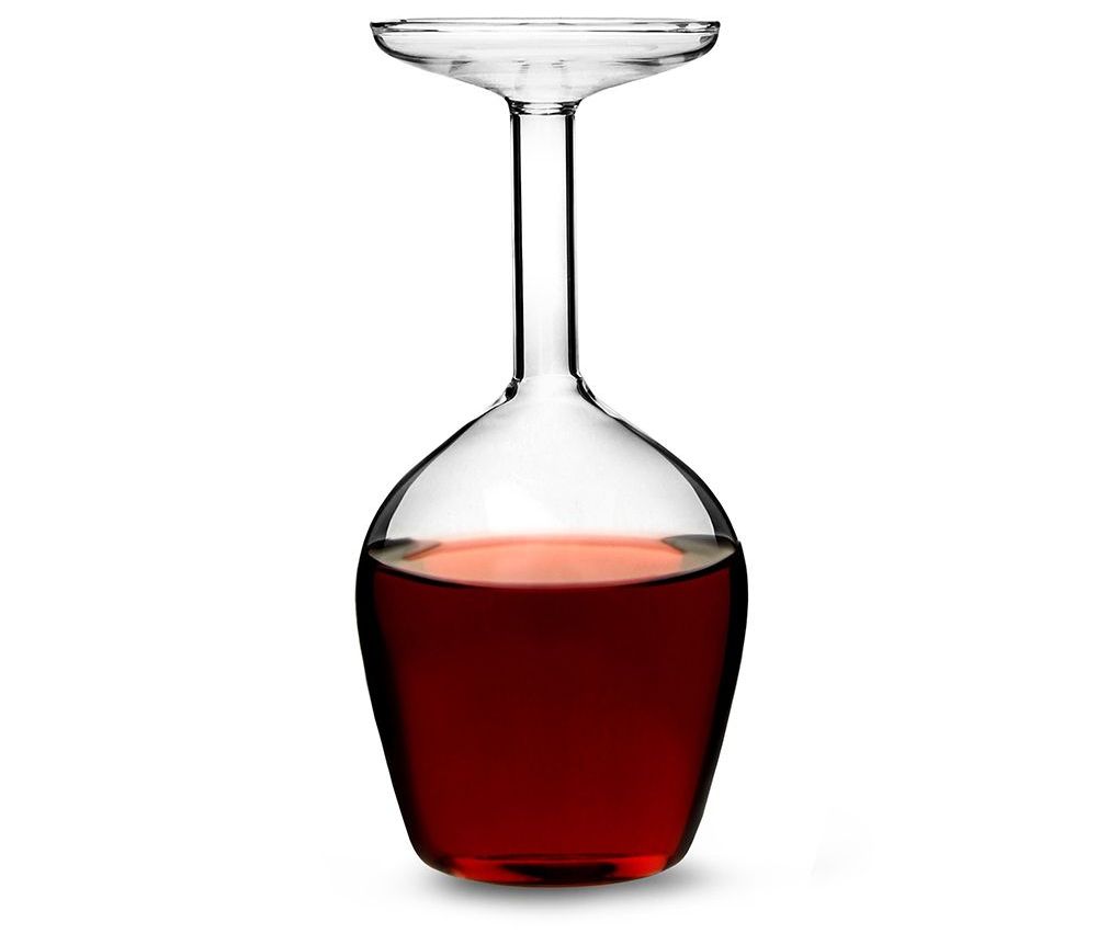 Obrnjen kozarec za vino 350 ml