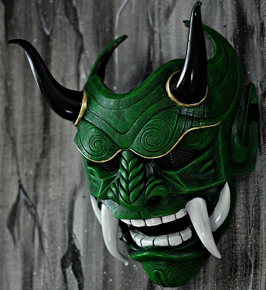 Naglavna maska ​​za noč čarovnic - motiv japonskega morilca