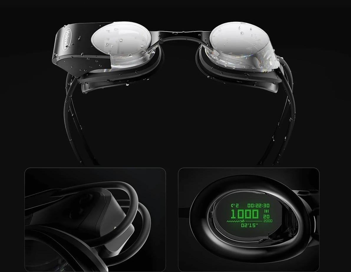 pametna plavalna očala za plavanje v virtualni resničnosti z zaslonom