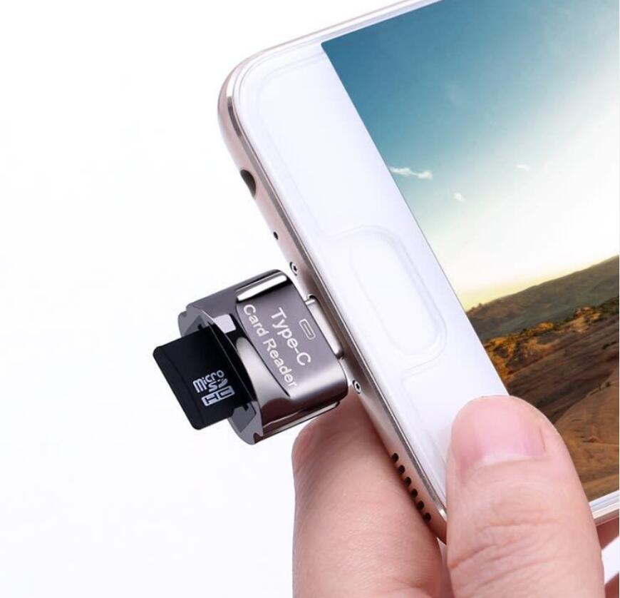 usb-c mikro čitalnik SD SD kartic za mobilni telefon