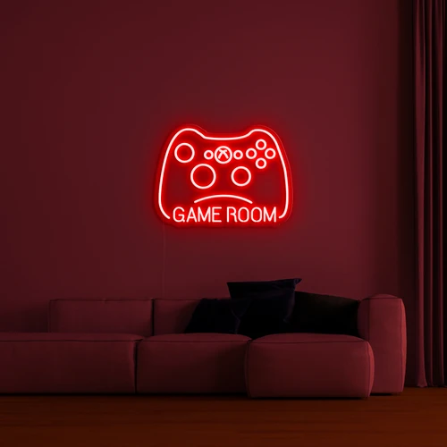 3D logotip na steni - GAMER