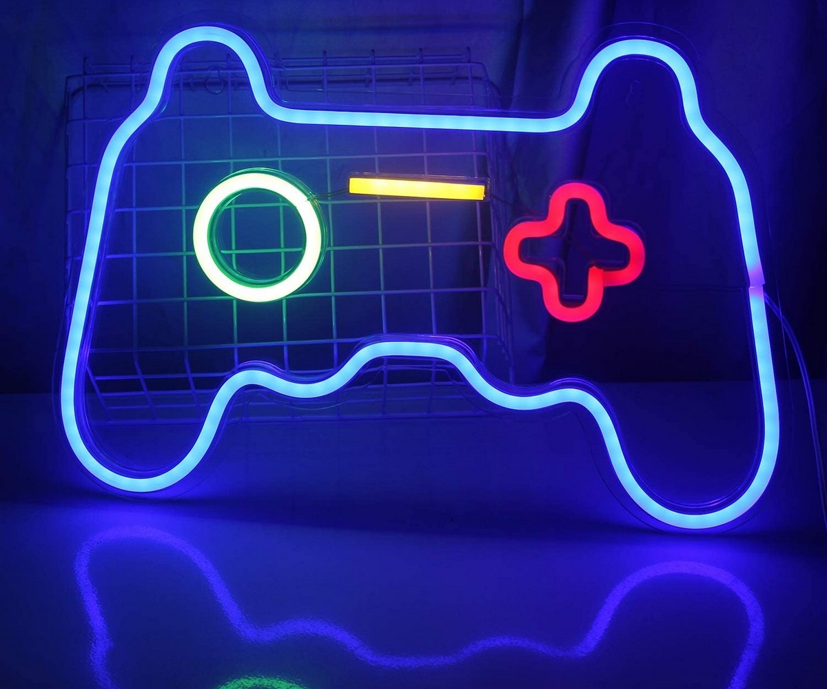 neon led logotip na stenski razsvetljavi - igralna plošča
