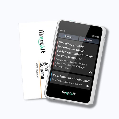 Fluentalk T1 mini - velikost kartice Visa z 2,8" HD zaslonom
