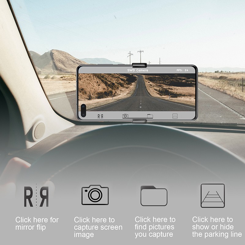 Brezžična kamera za vzvratno vožnjo - nadzor preko vašega mobilnega telefona