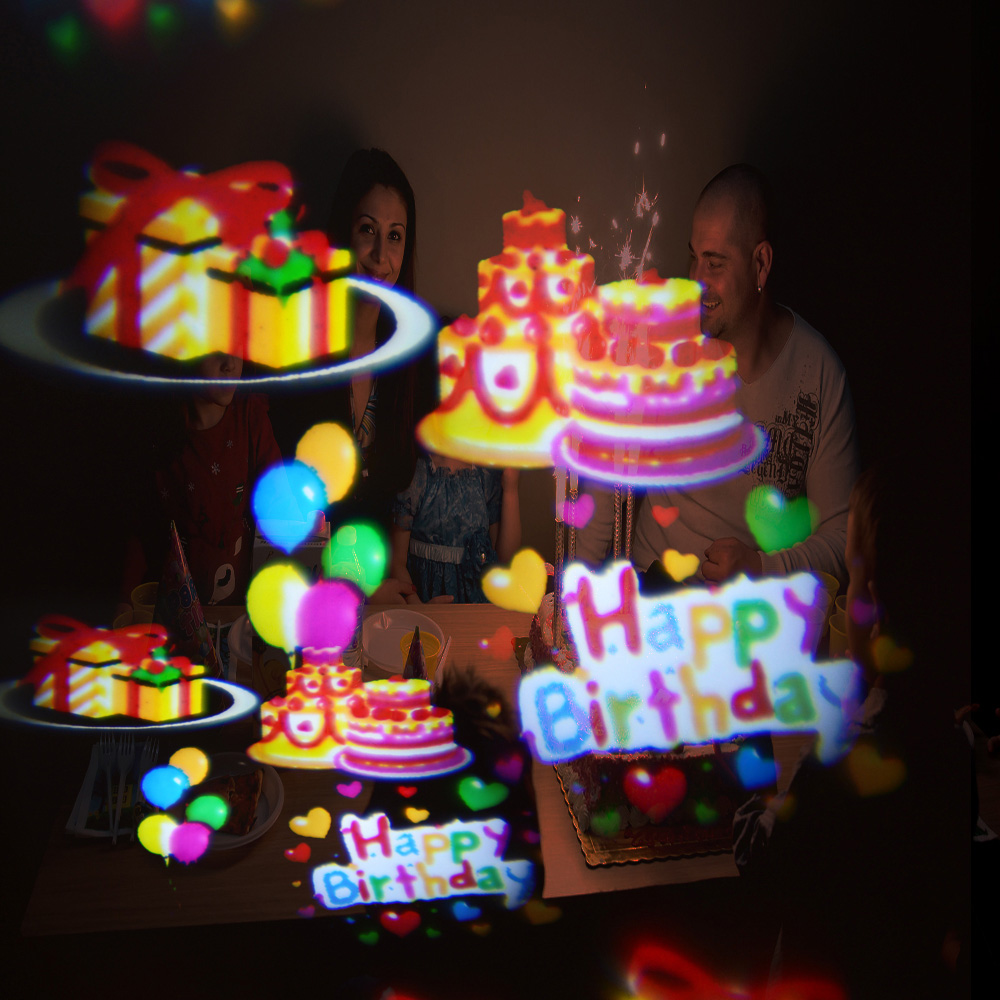 party fun led projektor za praznovanje projekcije balonov za rojstni dan