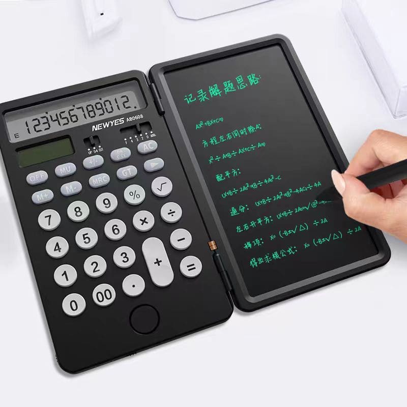 Kalkulator z LCD zaslonom kot notepad notebook