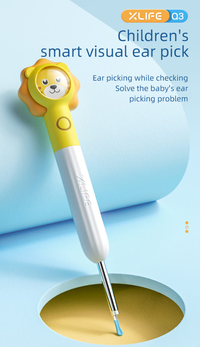 otroški čistilec ušes z wifi povezavo za otroke s kamero v ušesu