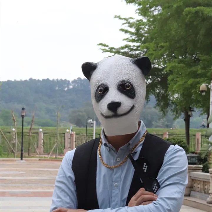 panda silikonska maska ​​za obraz in glavo