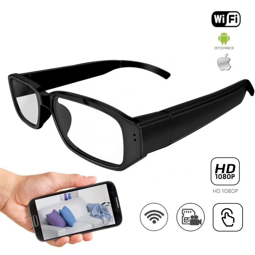 očala s kamero - vohunska kamera v očalih z wifi