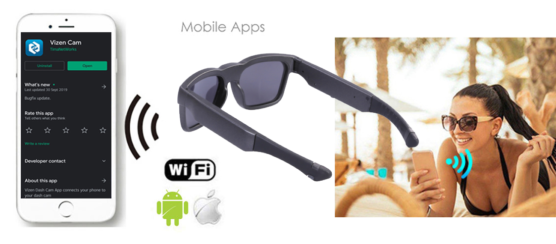 wifi kamera za očala s prenosom v živo za aplikacijo za goljufanje