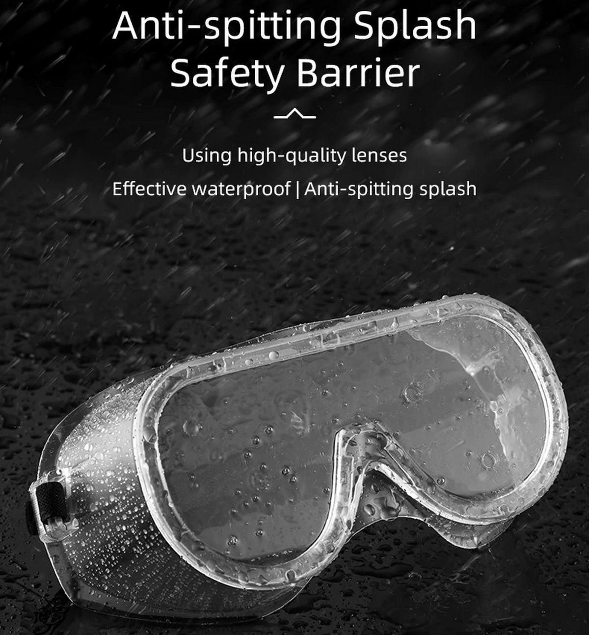 zaščitna očala, odporna na kapljice prahu in udarce